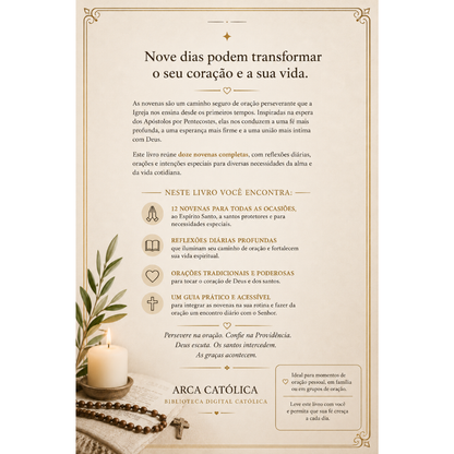 Novenas para Todas as Ocasiões — 12 Novenas Católicas Completas