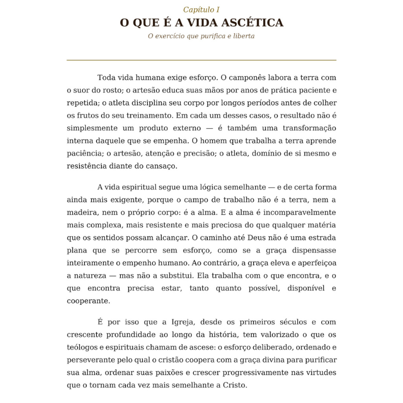 A Purificação da Alma — Introdução à vida ascética